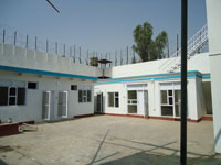 Front entrance of The Omar Kamali Medical Center, Jalalabad Afghanistan in Jalalabad, Afghanistan, summer 2011