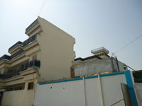 Side view of The Omar Kamali Medical Center, Jalalabad Afghanistan, summer 2011