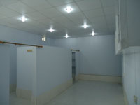 Changing room for patients, summer 2011